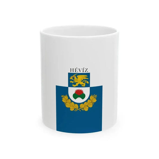 Flag of Heviz (Hungary) White Coffee Mug 11oz - Go Mug Yourself