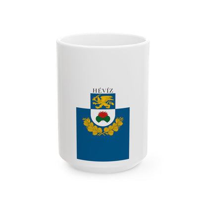 Flag of Heviz (Hungary) White Coffee Mug-15oz-Go Mug Yourself