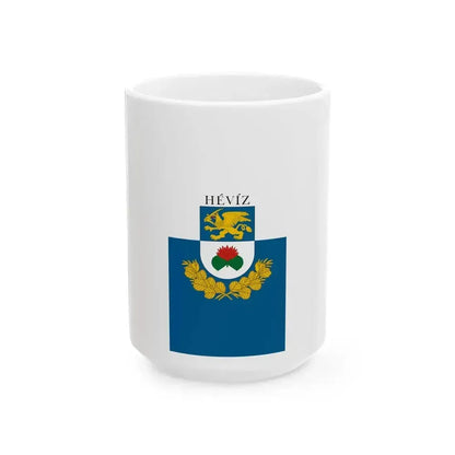 Flag of Heviz (Hungary) White Coffee Mug 15oz - Go Mug Yourself