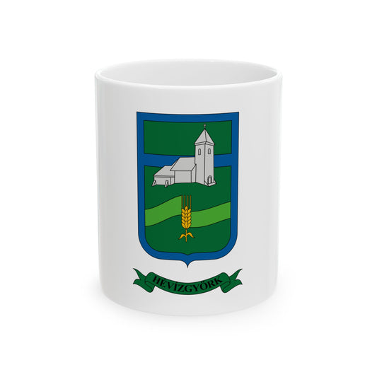 Flag of Hevizgyork (Hungary) White Coffee Mug-11oz-Go Mug Yourself
