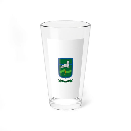 Flag of Hevizgyork vertical (Hungary) Pint Glass 16oz 16oz - Go Mug Yourself