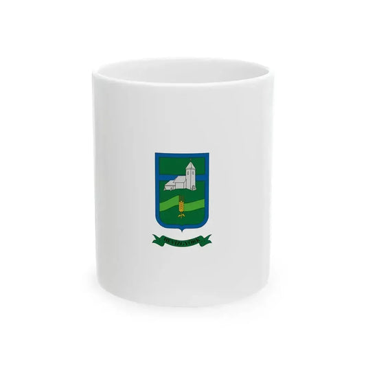 Flag of Hevizgyork vertical (Hungary) White Coffee Mug 11oz - Go Mug Yourself