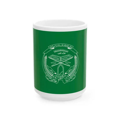 Flag of Hezbi Islami (Afghanistan) White Coffee Mug 15oz - Go Mug Yourself