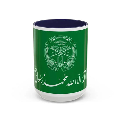 Flag of Hezbi Islami Gulbuddin - Accent Coffee Mug 15oz Navy - Go Mug Yourself