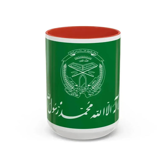 Flag of Hezbi Islami Gulbuddin - Accent Coffee Mug 15oz Red - Go Mug Yourself