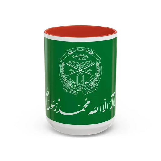 Flag of Hezbi Islami Gulbuddin - Accent Coffee Mug 15oz Red - Go Mug Yourself