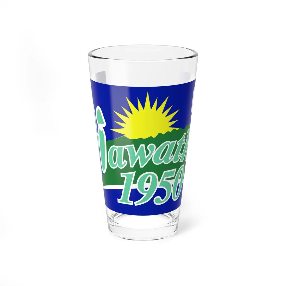 Flag of Hiawatha Iowa (United States) Pint Glass 16oz 16oz - Go Mug Yourself
