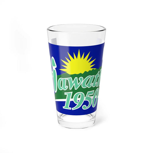 Flag of Hiawatha Iowa (United States) Pint Glass 16oz 16oz - Go Mug Yourself