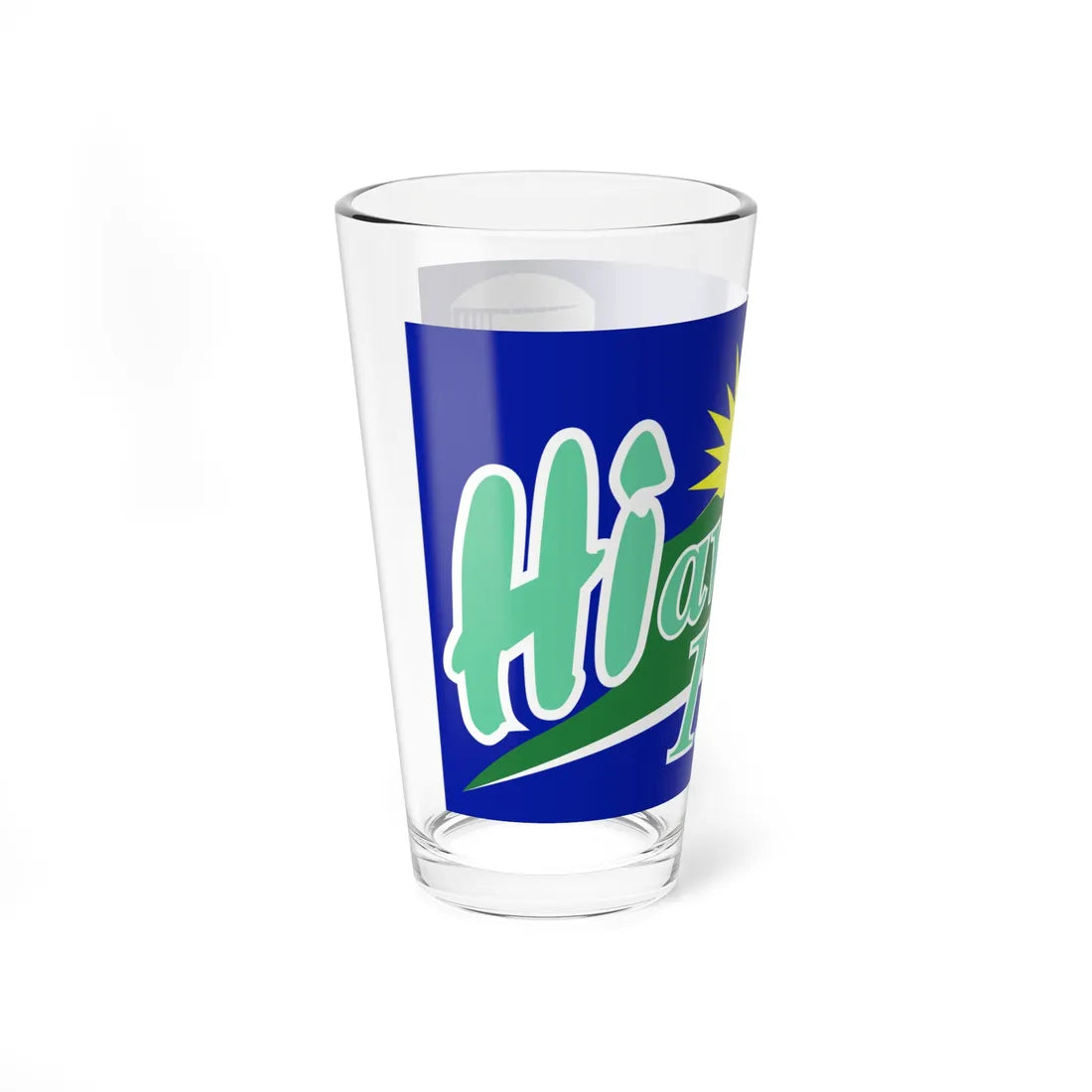 Flag of Hiawatha Iowa (United States) Pint Glass 16oz - Go Mug Yourself