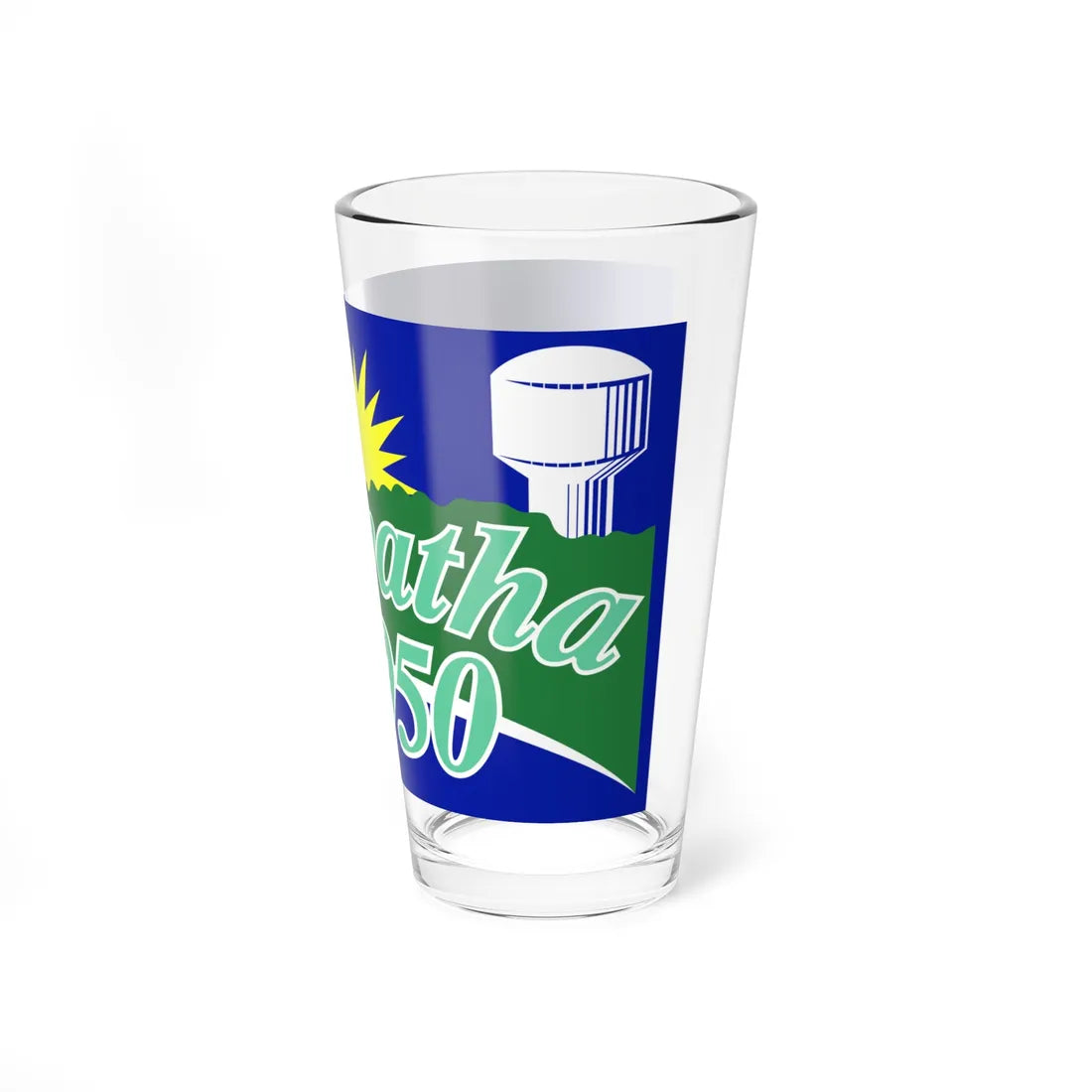Flag of Hiawatha Iowa (United States) Pint Glass 16oz - Go Mug Yourself
