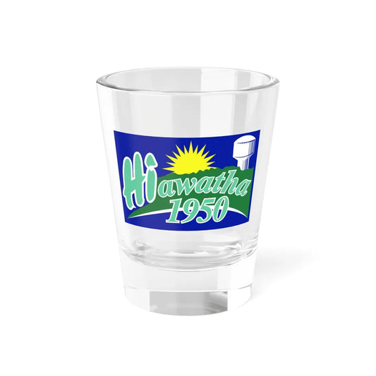 Flag of Hiawatha Iowa (United States) Shot Glass 1.5oz 1.5oz - Go Mug Yourself