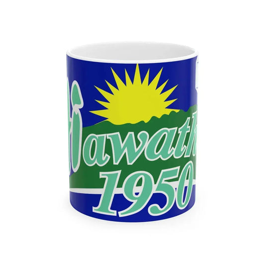 Flag of Hiawatha Iowa (United States) White Coffee Mug 11oz - Go Mug Yourself