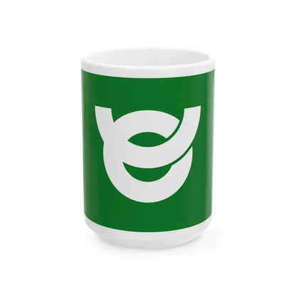 Flag of Hichiso Gifu (Japan) White Coffee Mug 15oz - Go Mug Yourself