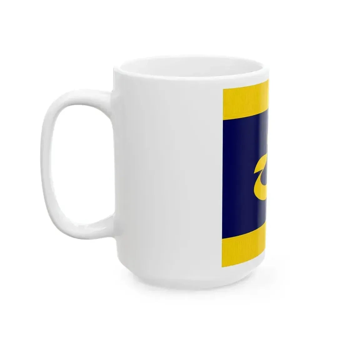 Flag of Hidaka Hokkaido fringed (Japan) White Coffee Mug - Go Mug Yourself