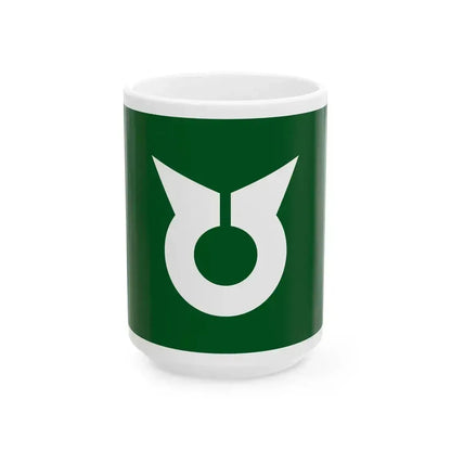 Flag of Hidaka Hyogo 1956-2005 (Japan) White Coffee Mug 15oz - Go Mug Yourself