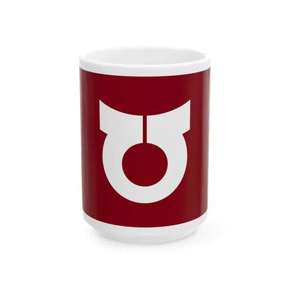 Flag of Hidaka Kochi (Japan) White Coffee Mug 15oz - Go Mug Yourself