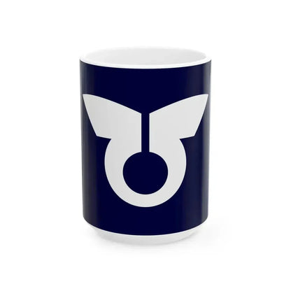 Flag of Hidaka Wakayama (Japan) White Coffee Mug 15oz - Go Mug Yourself