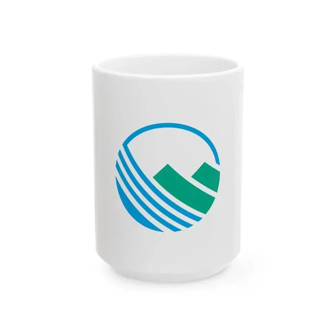 Flag of Hidakagawa Wakayama (Japan) White Coffee Mug 15oz - Go Mug Yourself