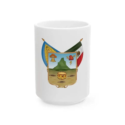 Flag of Hidalgo (Mexico) White Coffee Mug 15oz - Go Mug Yourself
