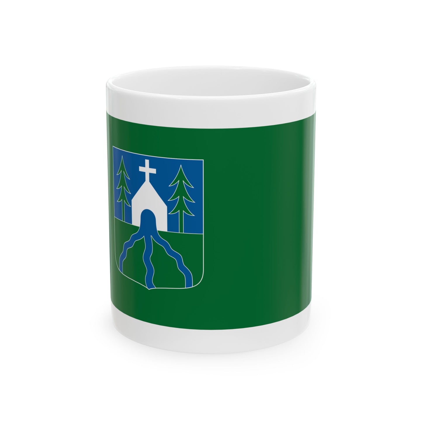 Flag of Hidegkut (Hungary) White Coffee Mug-11oz-Go Mug Yourself