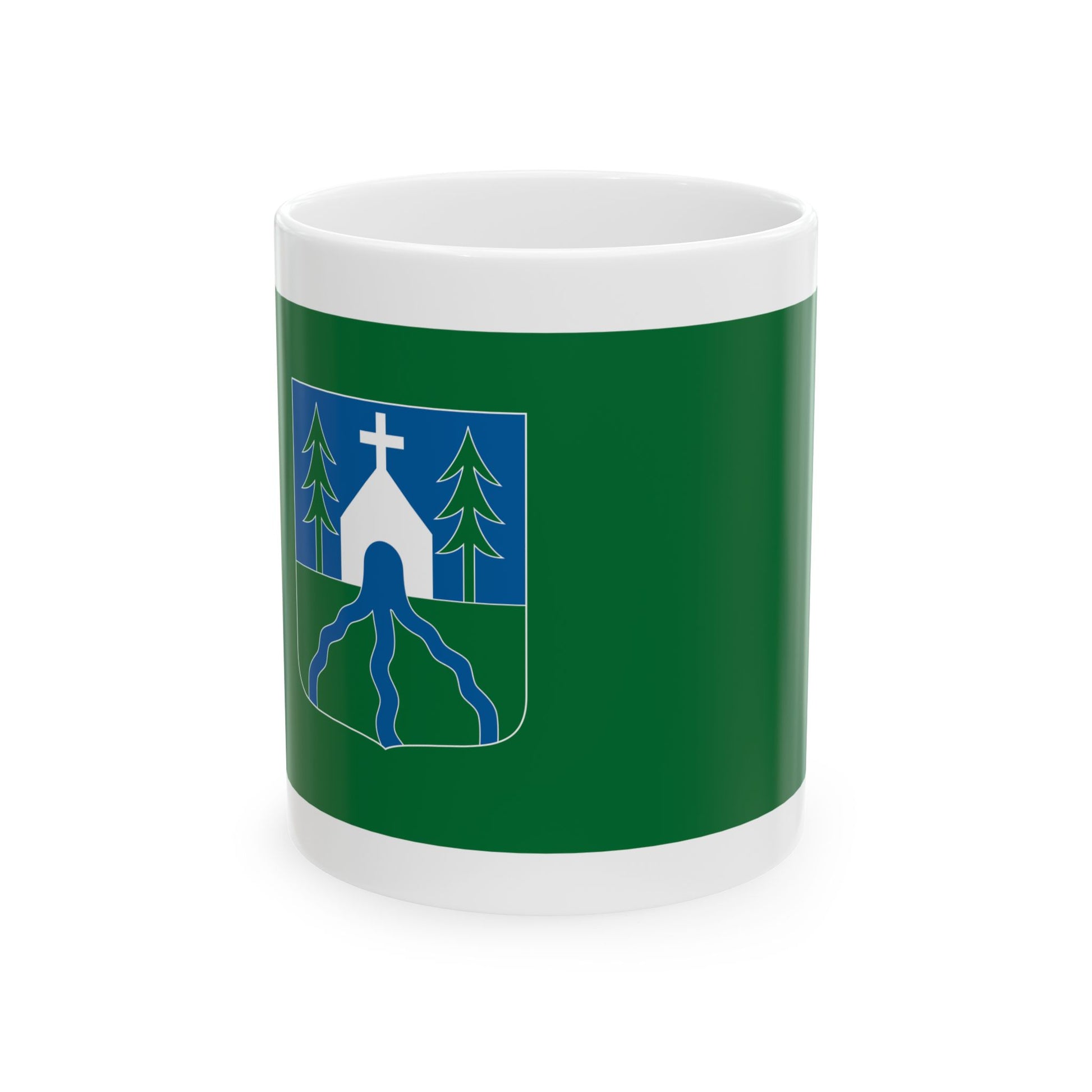 Flag of Hidegkut (Hungary) White Coffee Mug-11oz-Go Mug Yourself