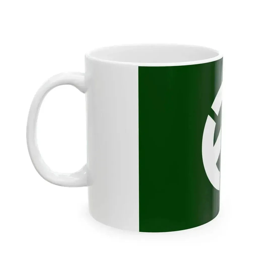 Flag of Higashiiya Tokushima 1972-2006 (Japan) White Coffee Mug - Go Mug Yourself