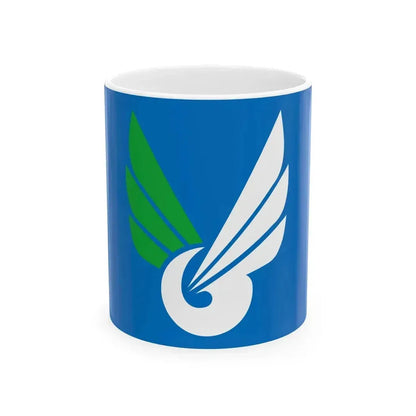 Flag of Higashikagawa Kagawa (Japan) White Coffee Mug 11oz - Go Mug Yourself