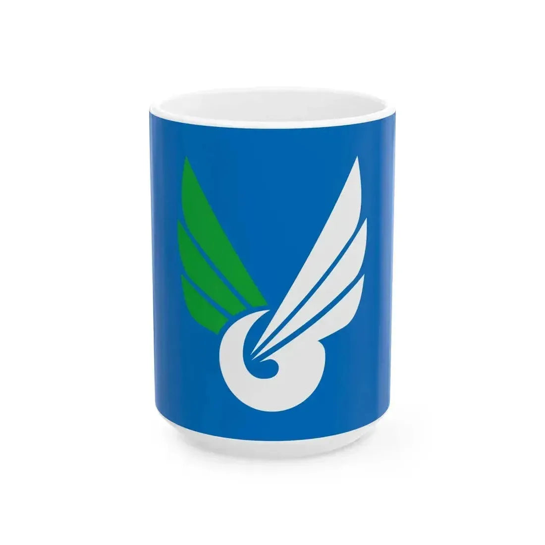 Flag of Higashikagawa Kagawa (Japan) White Coffee Mug 15oz - Go Mug Yourself