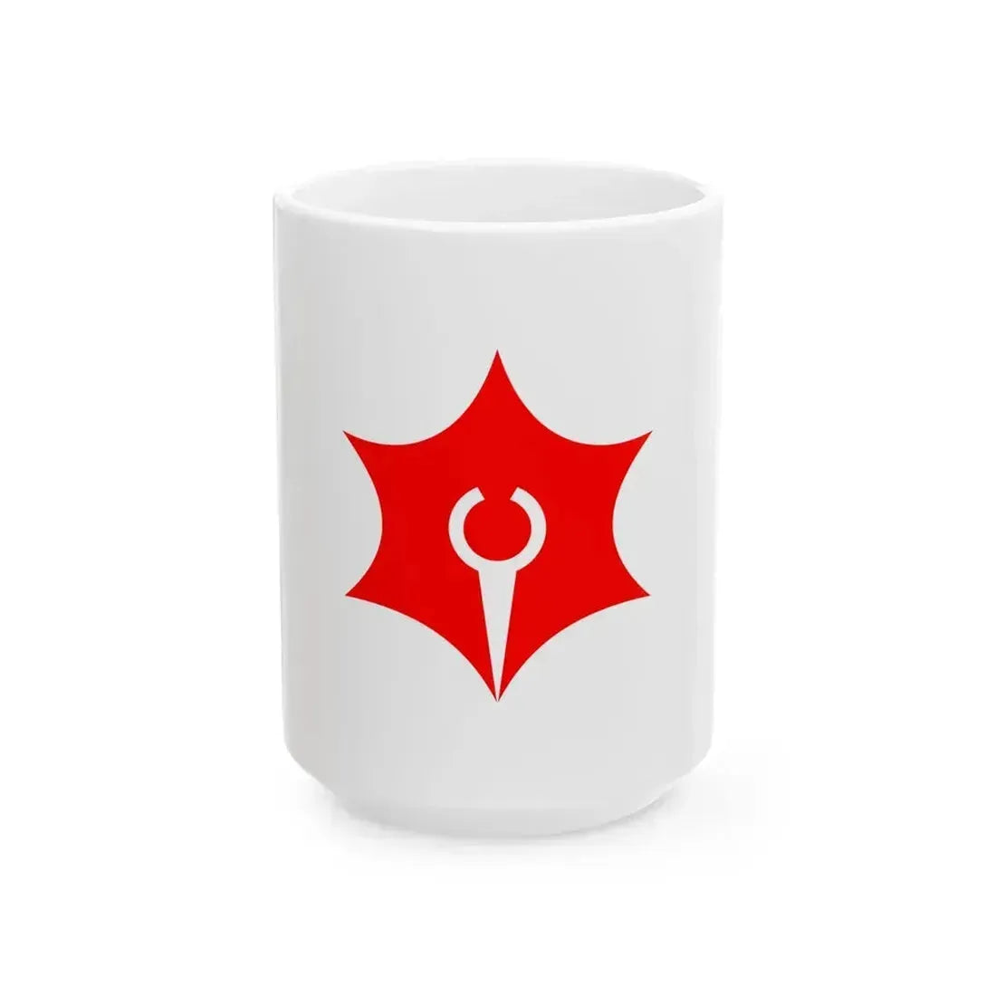 Flag of Higashimaizuru Kyoto 1939-1943 (Japan) White Coffee Mug 15oz - Go Mug Yourself