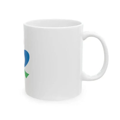Flag of Higashimatsushima Miyagi (Japan) White Coffee Mug - Go Mug Yourself