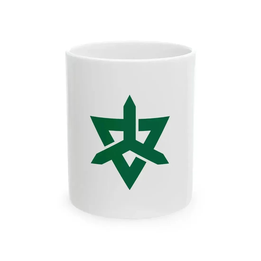 Flag of Higashimatsuyama Saitama (Japan) White Coffee Mug 11oz - Go Mug Yourself