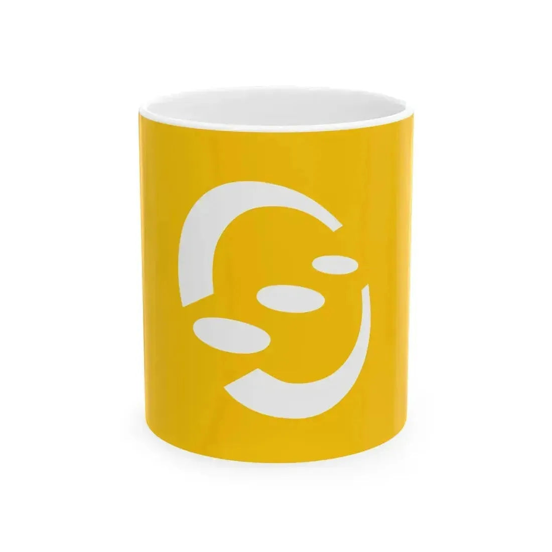 Flag of Higashimiyoshi Tokushima Amber variant (Japan) White Coffee Mug 11oz - Go Mug Yourself