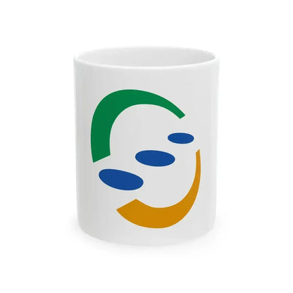 Flag of Higashimiyoshi Tokushima (Japan) White Coffee Mug 11oz - Go Mug Yourself