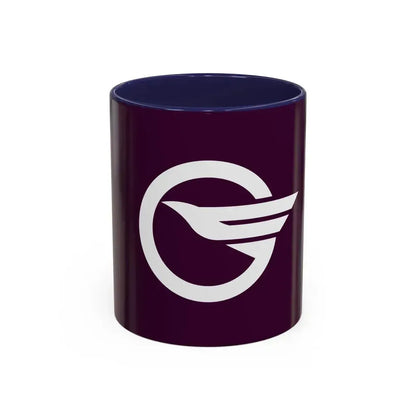 Flag of Higashimurayama Tokyo Japan - Accent Coffee Mug 11oz Navy - Go Mug Yourself