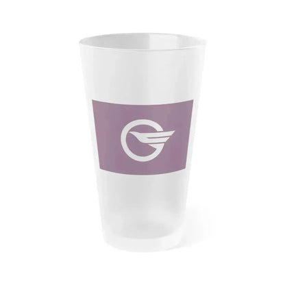 Flag of Higashimurayama Tokyo Japan - Frosted Pint Glass 16oz 16oz Frosted - Go Mug Yourself