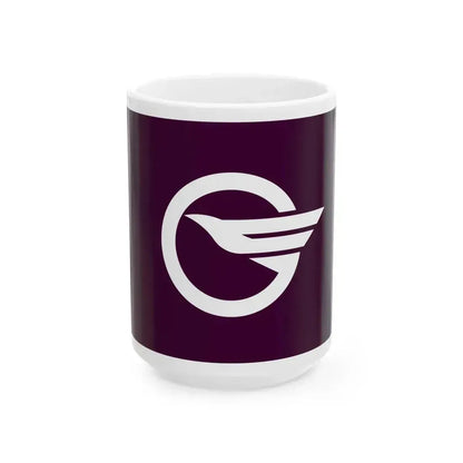 Flag of Higashimurayama Tokyo Japan - White Coffee Mug 15oz - Go Mug Yourself