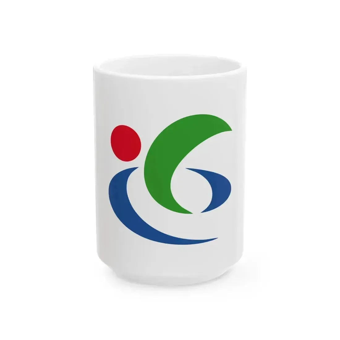 Flag of Higashiomi Shiga (Japan) White Coffee Mug 15oz - Go Mug Yourself