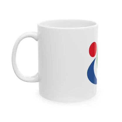 Flag of Higashiomi Shiga (Japan) White Coffee Mug - Go Mug Yourself