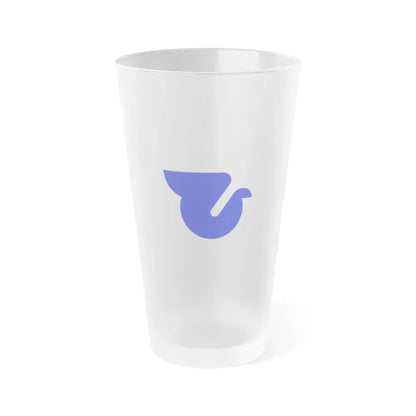 Flag of Higashiosaka Osaka Japan - Frosted Pint Glass 16oz 16oz Frosted - Go Mug Yourself