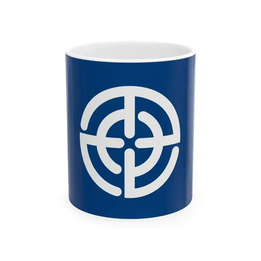 Flag of Higashisefuri Saga 1911-2006 (Japan) White Coffee Mug 11oz - Go Mug Yourself