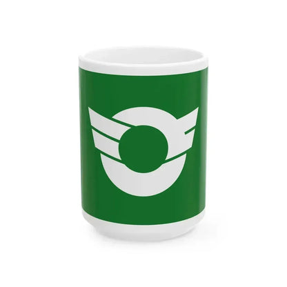 Flag of Higashishirakawa Gifu (Japan) White Coffee Mug 15oz - Go Mug Yourself