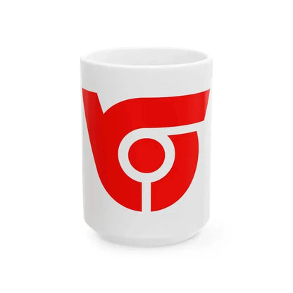 Flag of Higashisonogi Nagasaki (Japan) White Coffee Mug 15oz - Go Mug Yourself