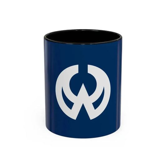Flag of Higashiyamato Tokyo Japan - Accent Coffee Mug 11oz Black - Go Mug Yourself