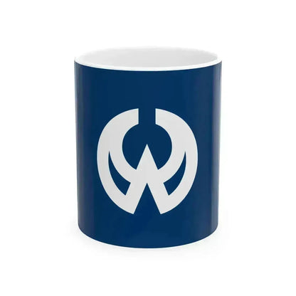 Flag of Higashiyamato Tokyo (Japan) White Coffee Mug 11oz - Go Mug Yourself