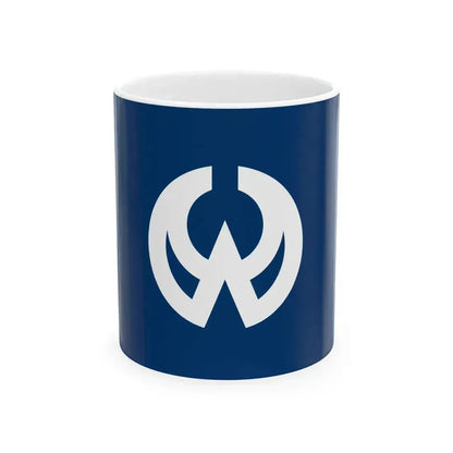 Flag of Higashiyamato Tokyo Japan - White Coffee Mug 11oz - Go Mug Yourself