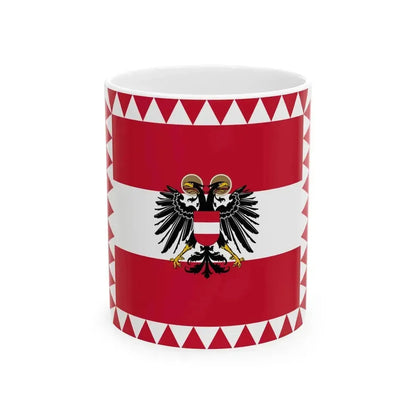 Flag of High Officials of the Federal State of Austria (Austria) White Coffee Mug 11oz - Go Mug Yourself