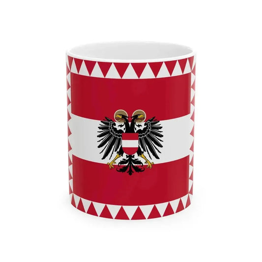 Flag of High Officials of the Federal State of Austria (Austria) White Coffee Mug 11oz - Go Mug Yourself
