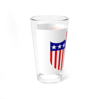 Flag of Highland Illinois (United States) Pint Glass 16oz - Go Mug Yourself