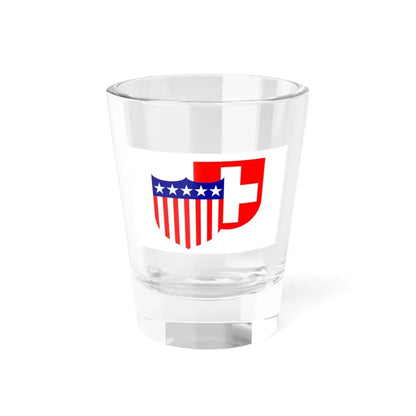 Flag of Highland Illinois (United States) Shot Glass 1.5oz 1.5oz - Go Mug Yourself