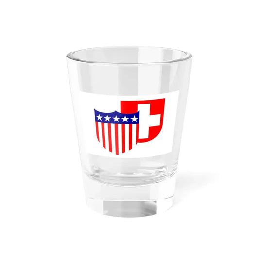 Flag of Highland Illinois (United States) Shot Glass 1.5oz 1.5oz - Go Mug Yourself